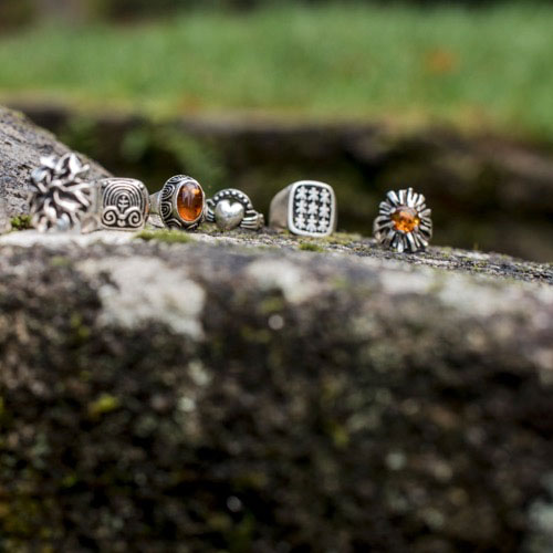Bague en argent massif Toulhoat bijou breton en stock à Locronan